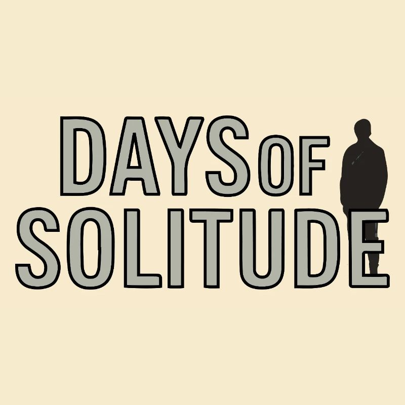 Minimalistische einsame Silhouette Illustration