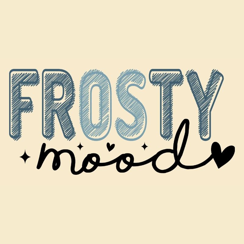 Frostiger Text im eisigen Stil