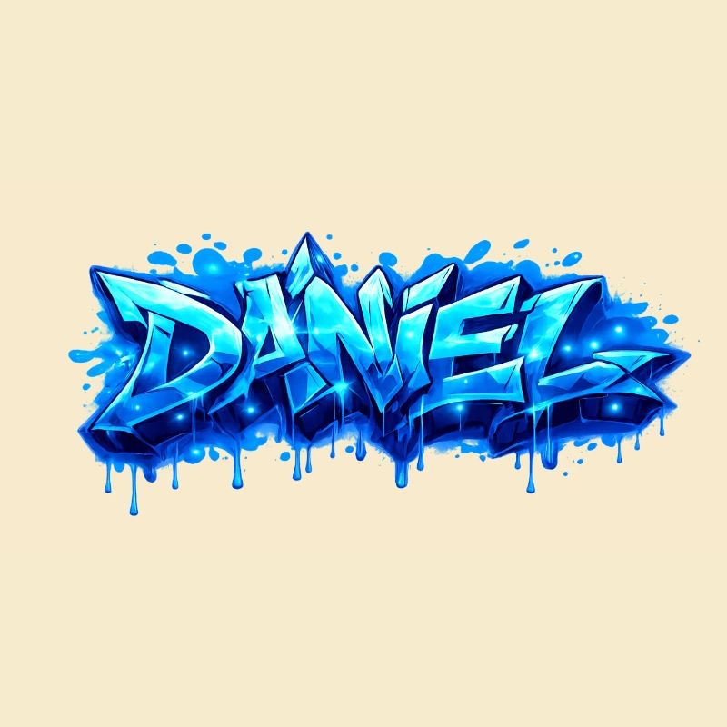 Graffiti DANIEL Name Gift Ideal Printable