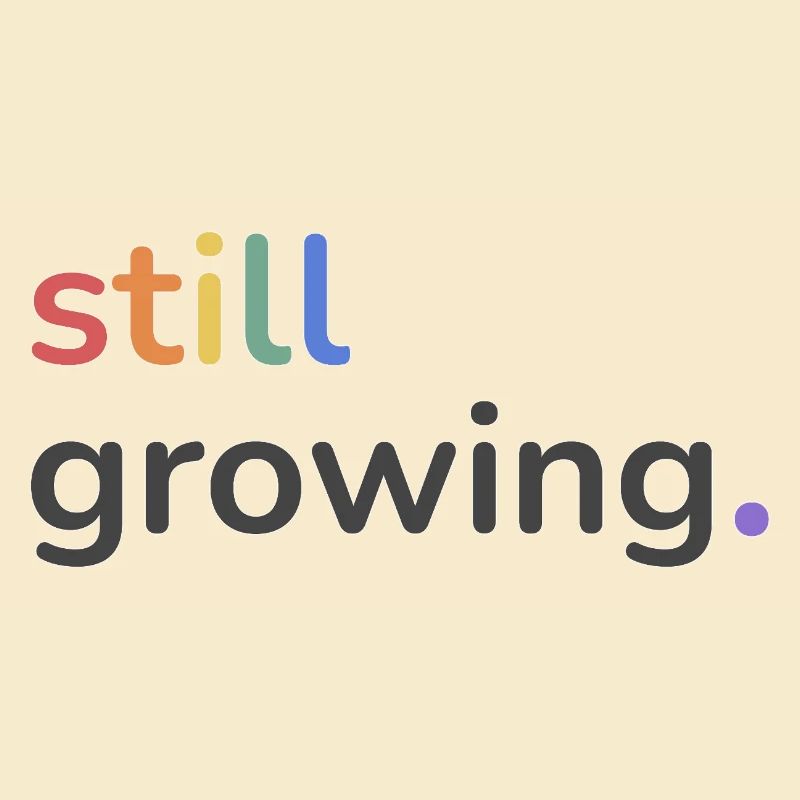 Still Growing Pride Regenbogen minimalistisch