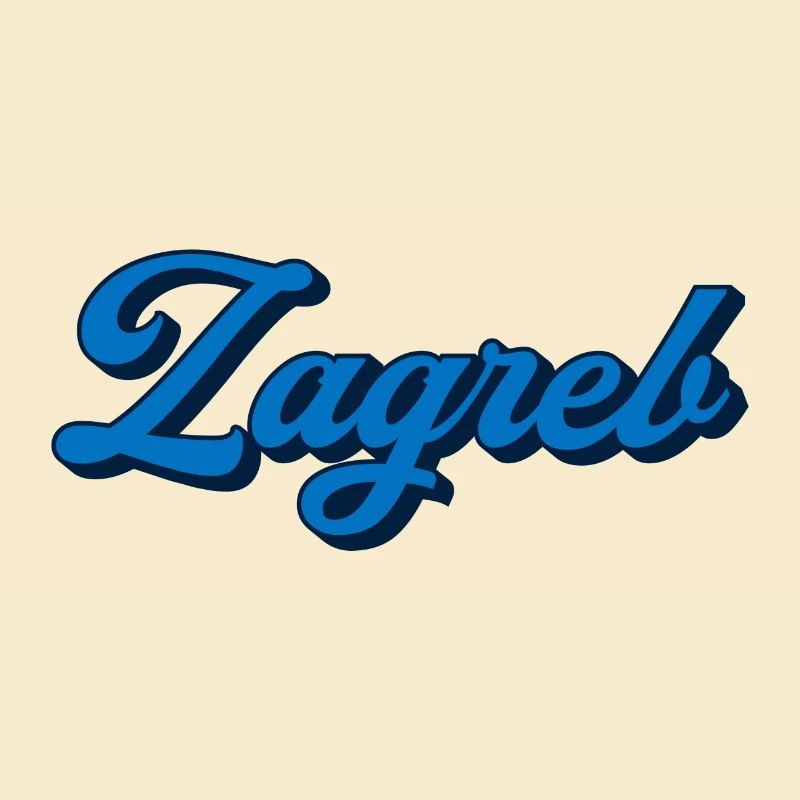 Zagreb Script Logo Stil