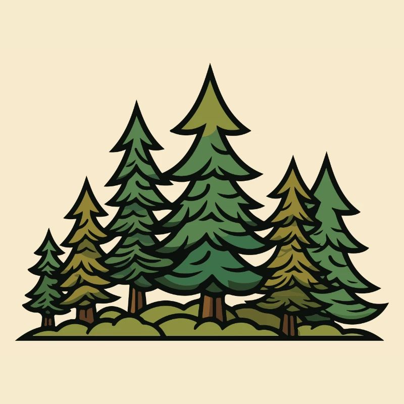 Forest, Landscape, Trees, Nature