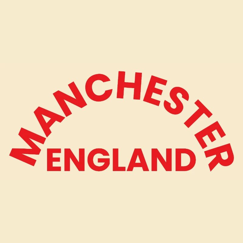 Logo circulaire de Manchester, Angleterre,