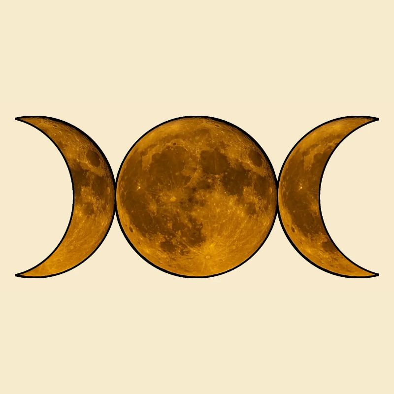 Wicca de la Triple Lune - Déesse en Or