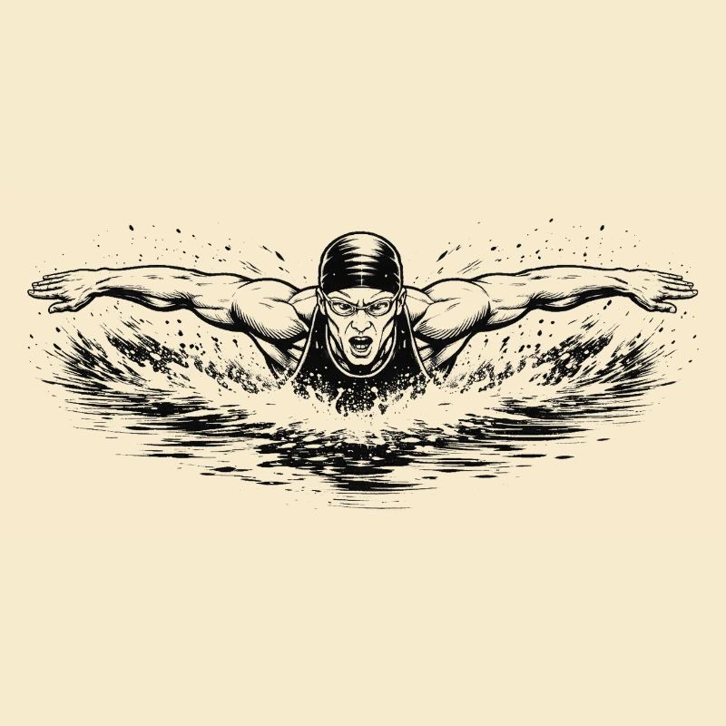 Flotter dans un puissant style Comic Ink