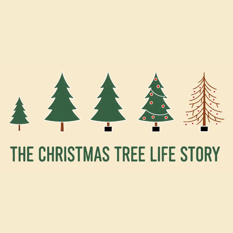 Évolution de l’arbre de Noël - Conception amusante de Noël