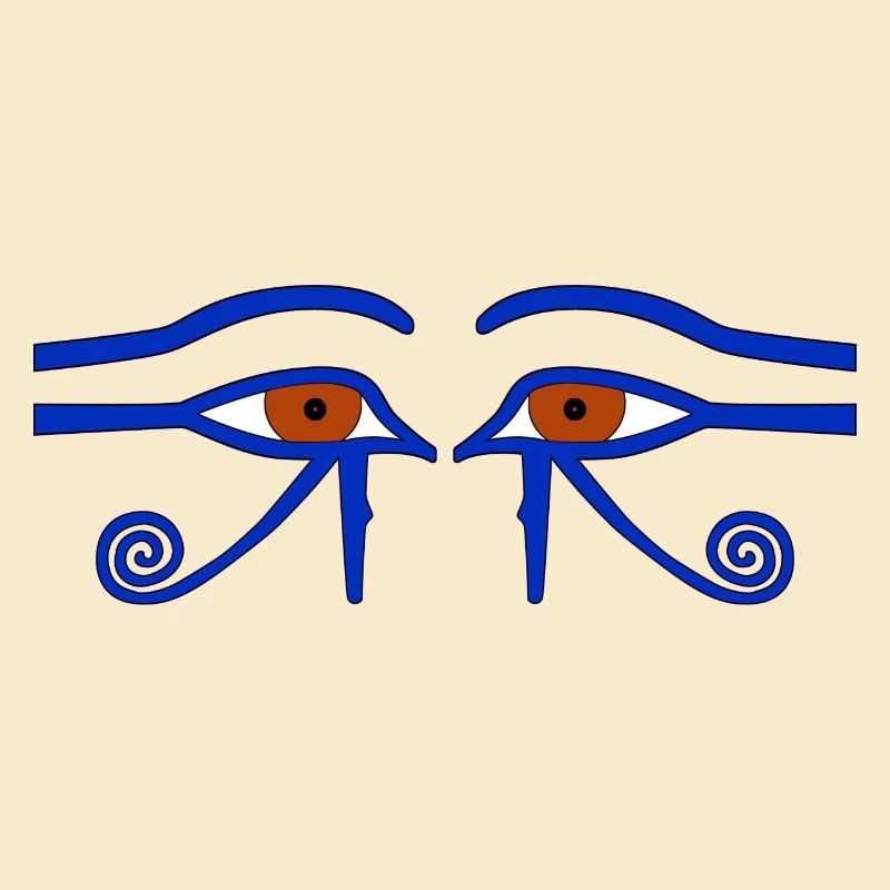 Amulette de protection. Aussi : Œil d’Horus. L'« Œil Saint »