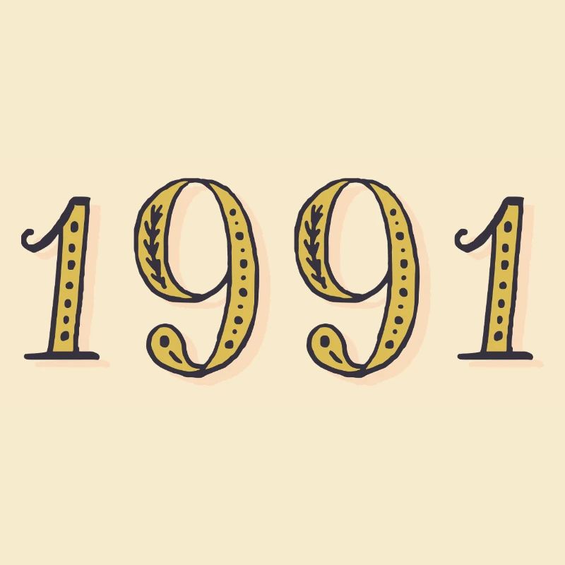 Geburtstagsgeschenk 1991 Vintage 1991