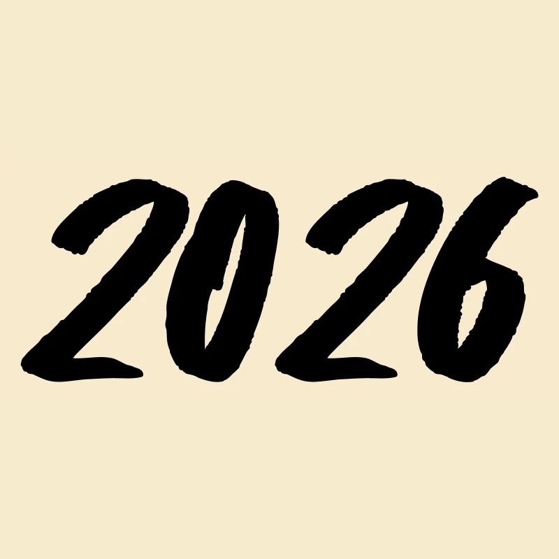 Year 2026 Brushstroke