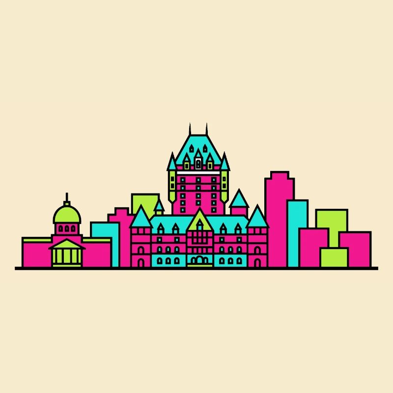 Château de la Skyline de Québec Frontenac Art