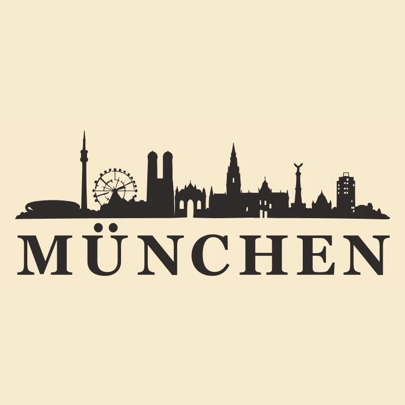 München Skyline Silhouette