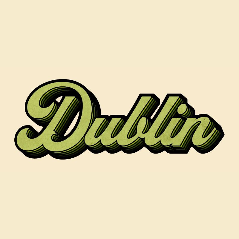 Dublin Retro Script in Lime