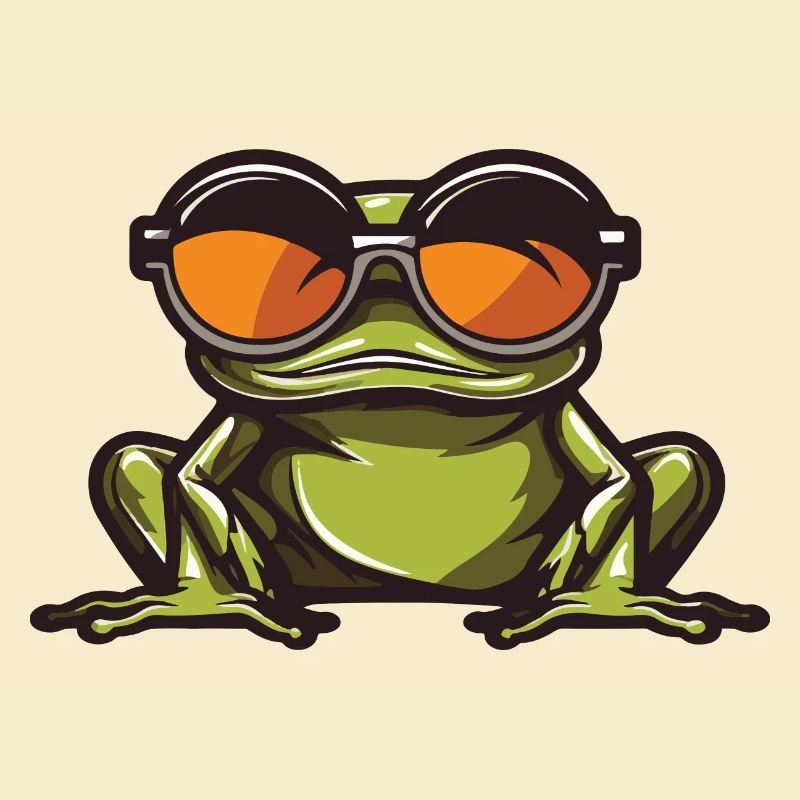 Frosch Lustig Cool