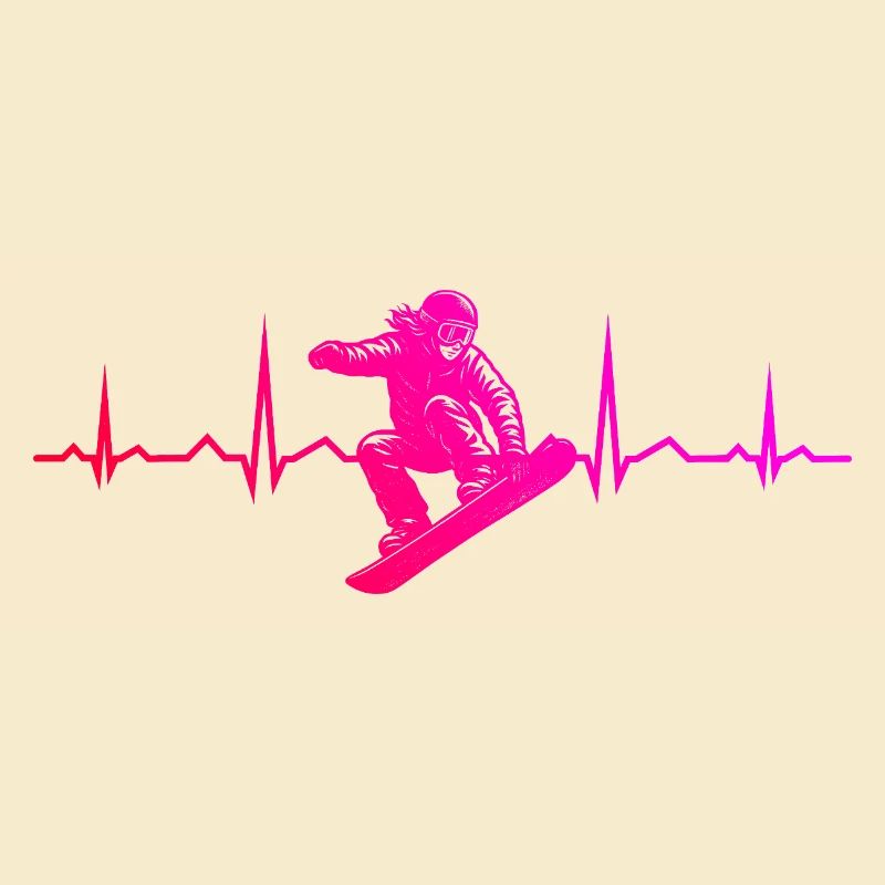 Message de snowboard clair