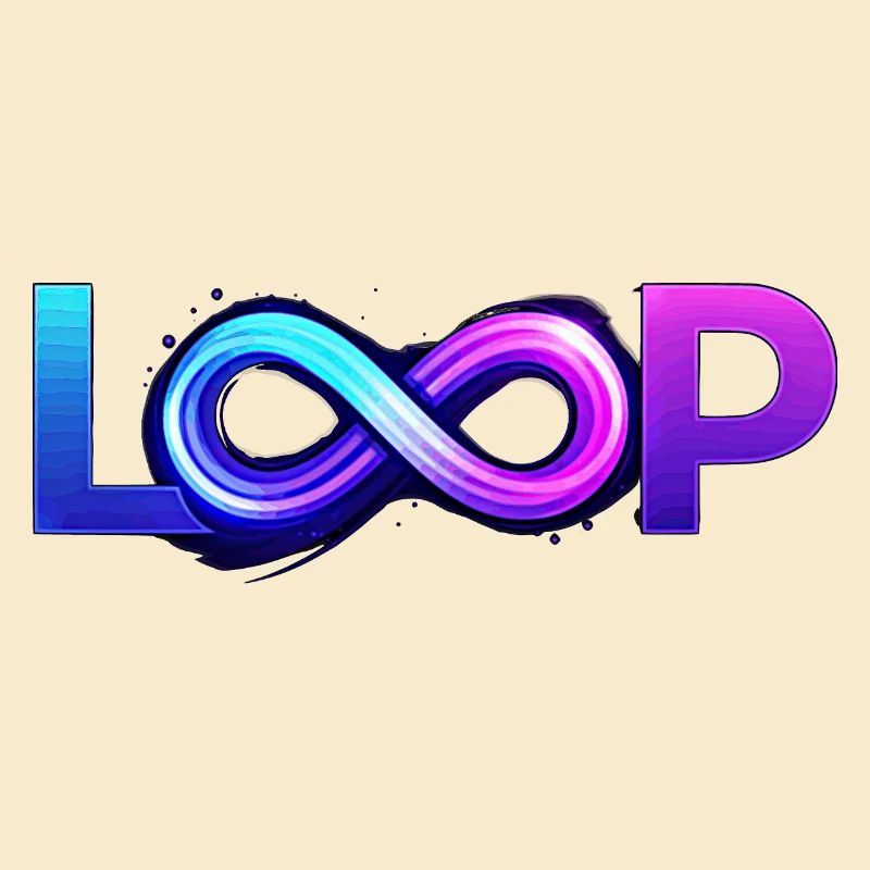 Neon Loop Unendlichkeit