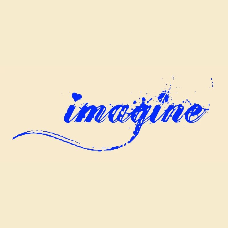 Imaginez des éclats bleus de lettres en couleur