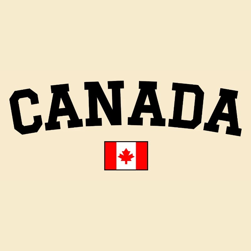 Canada Flag Design Black