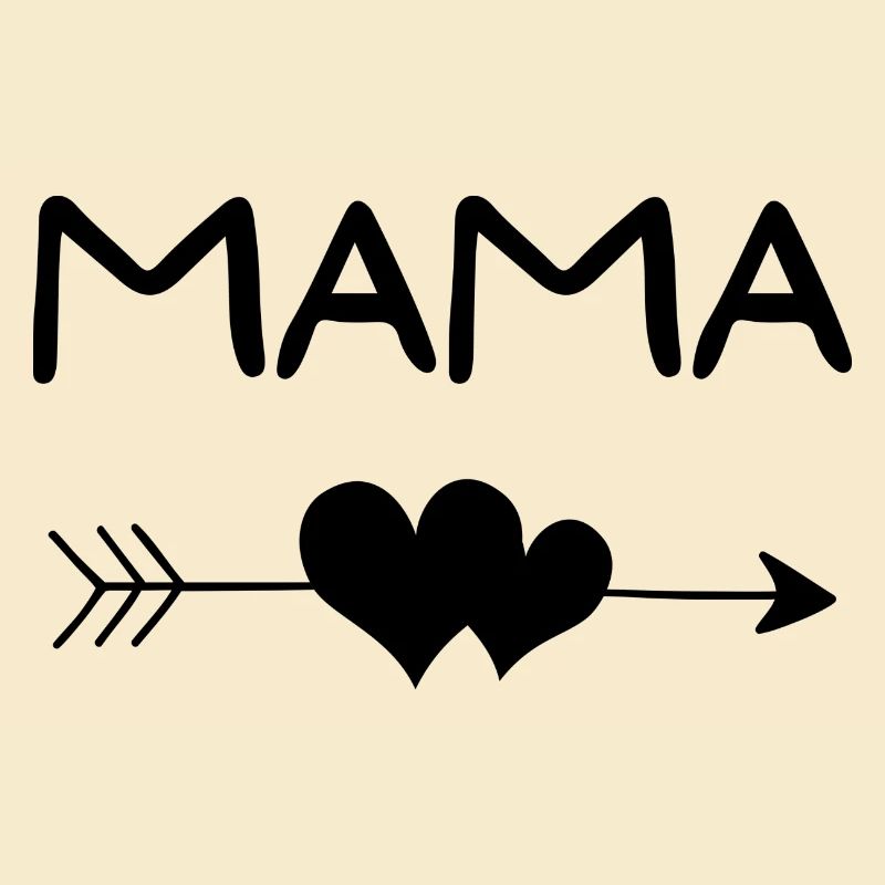 Mama mit Herzpfeil, Mamaspruch, Mamadesign, Mutter