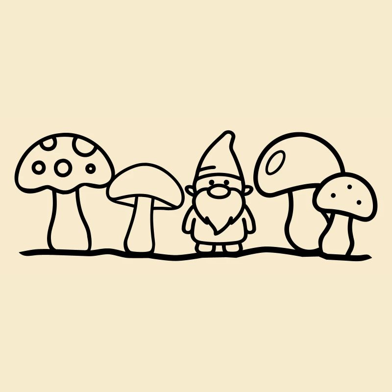 Nain aux champignons