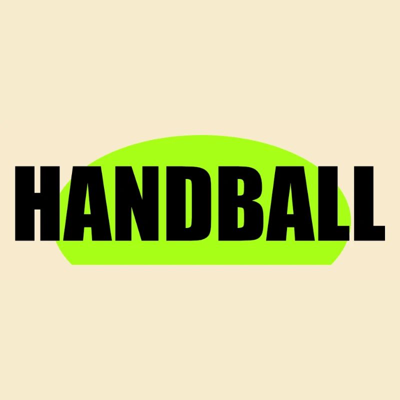 Impression néon vert néon de handball
