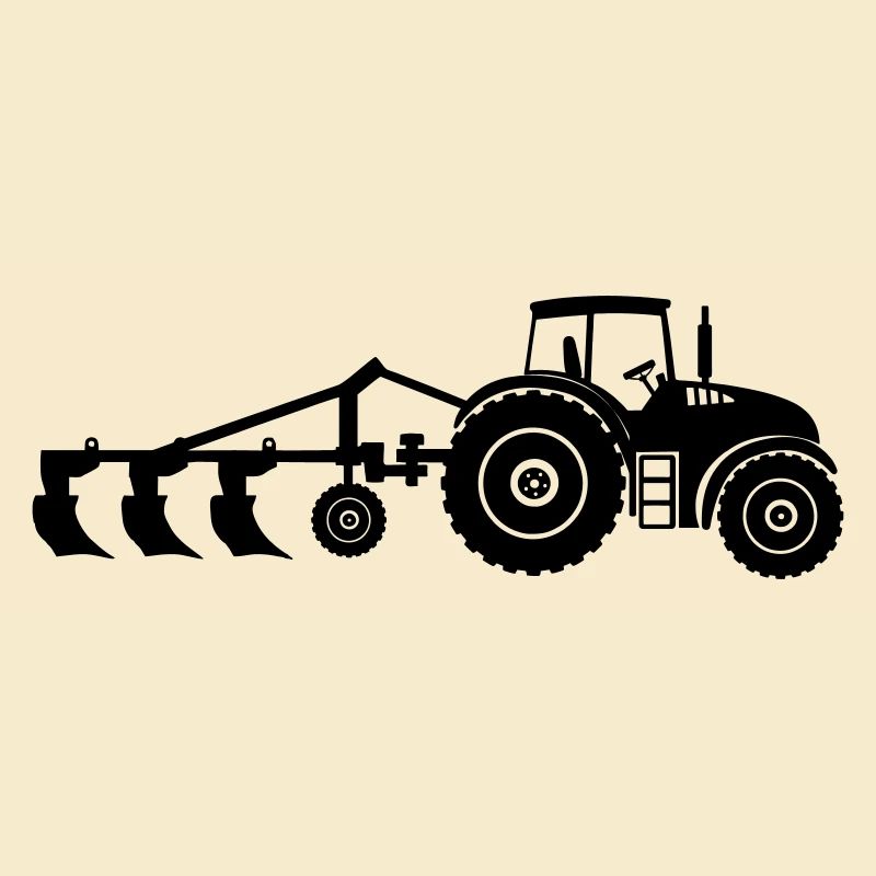 Acker-Traktor-Pflug