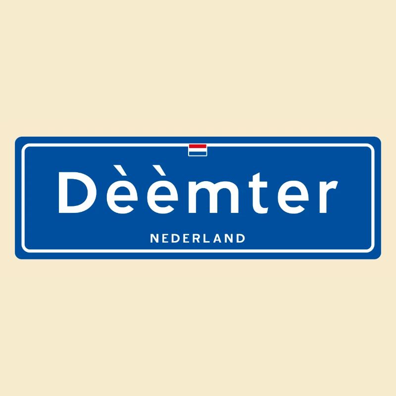 Panneau de nom de lieu Dèèèmter (Deventer)