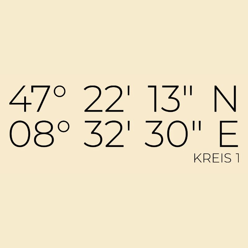 Coordinates District 1 Zurich