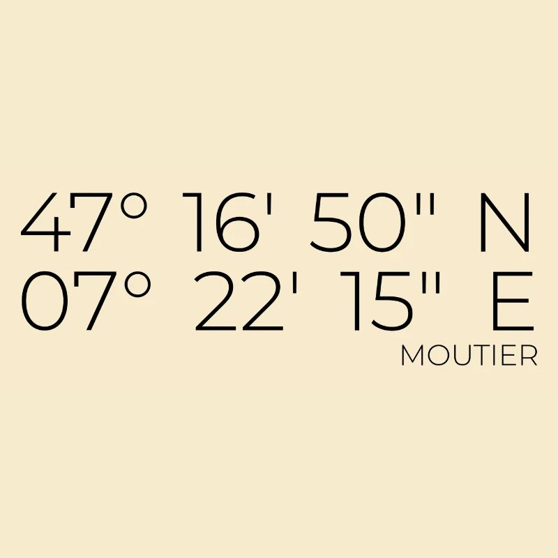 Coordinates Moutier, Switzerland