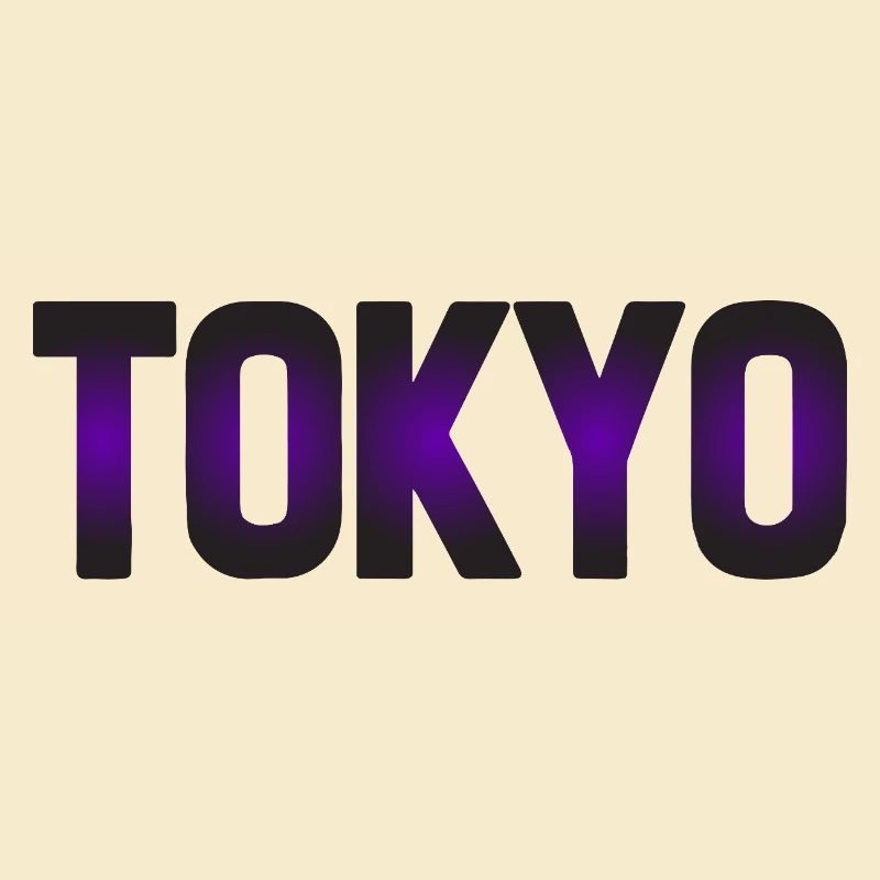 Neon Tokyo Skyline Night Design