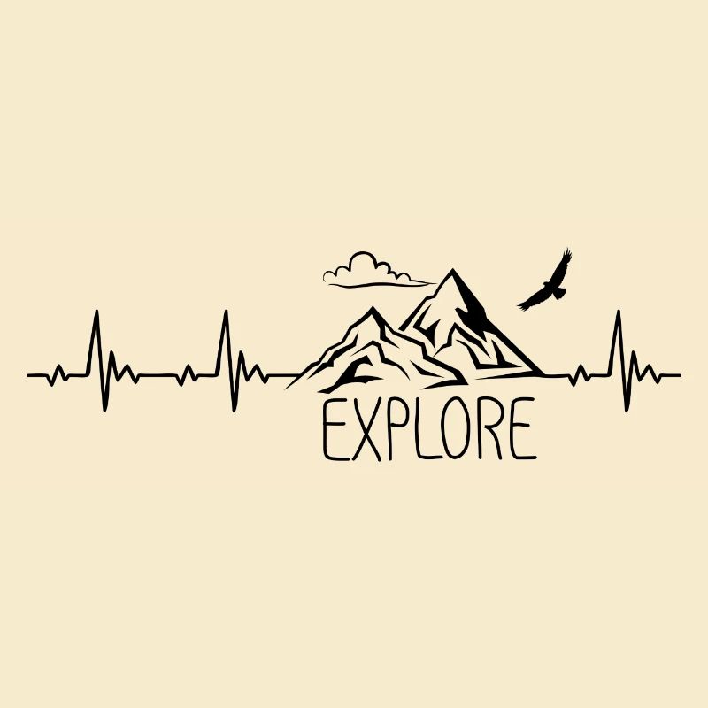 Explore Berg Gebirge Heartbeat Frequenz Puls EKG