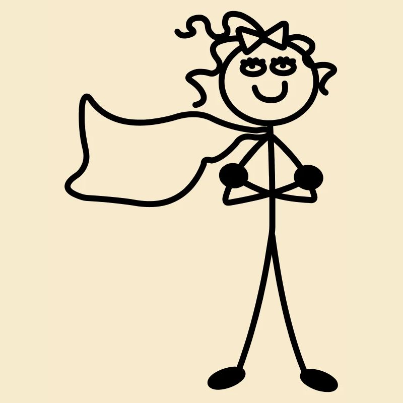 Super Mädchen mit Umhang