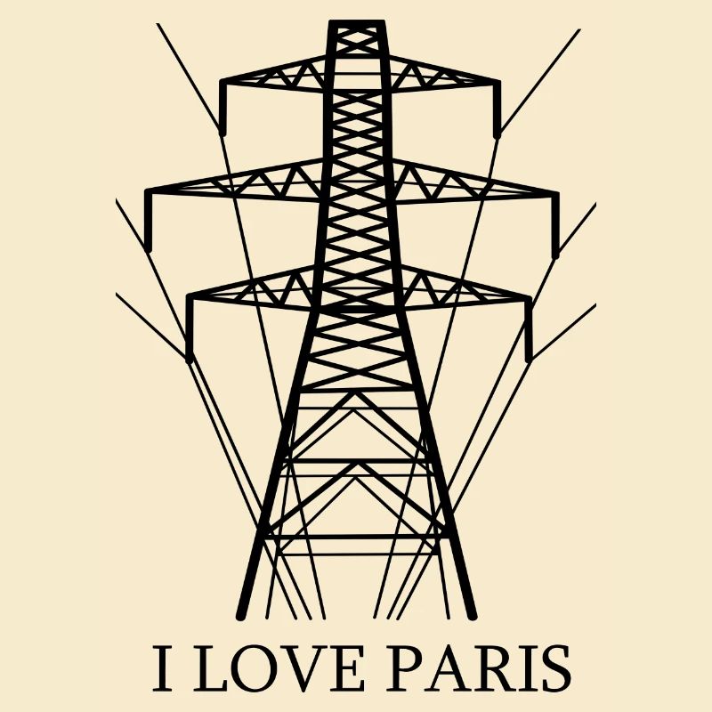 Ironique, j’adore Paris Tour Eiffel comme pôle électrique