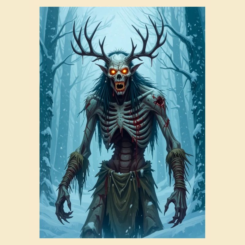 Wendigo, démon cannibale émacié du folklore