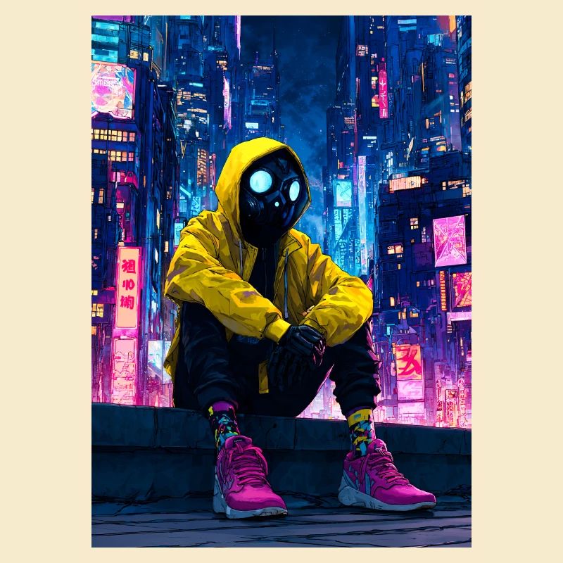 Neon City Cavalier Masqué