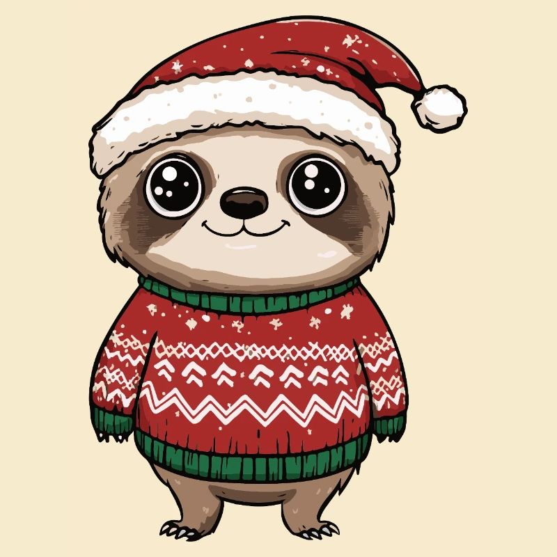Faultier Weihnachten