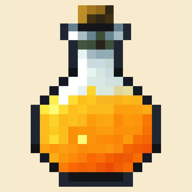 Potion pixel art style rétro 8 bit