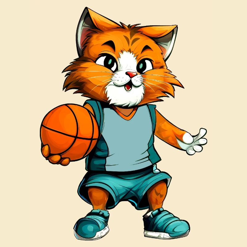 Basketball Katze