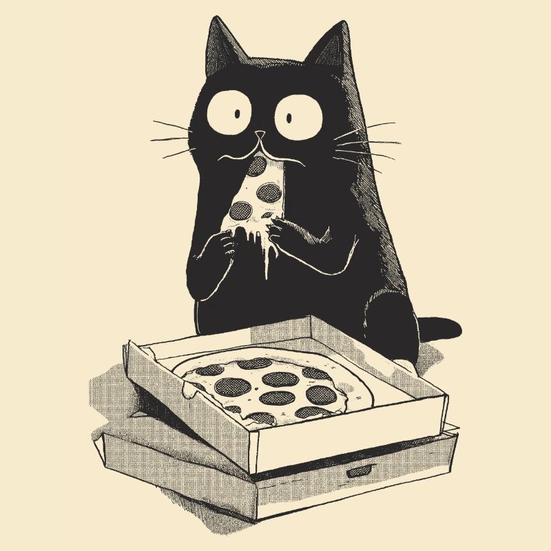 Pizza-Katze
