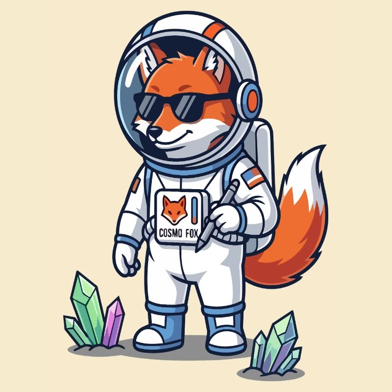 Cosmo Fox Astronaute Explorateur Spatial