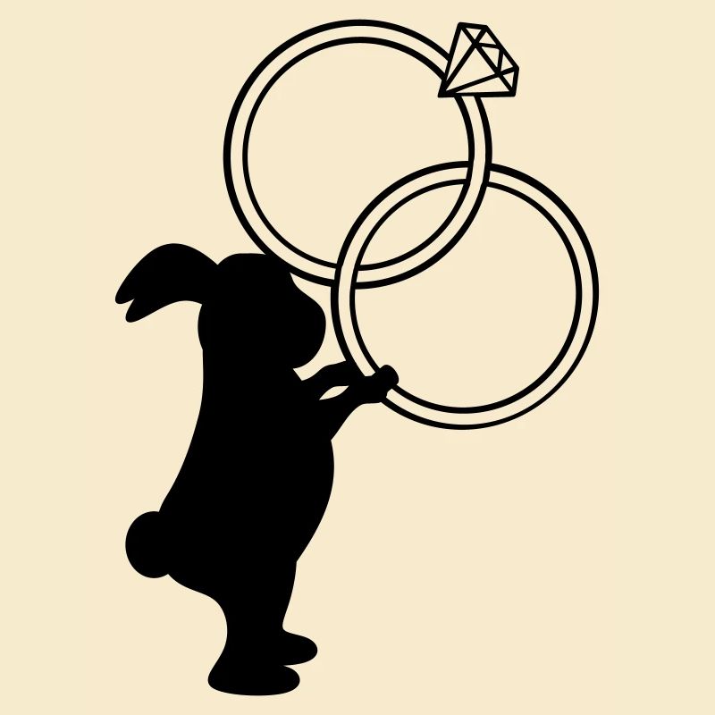 Bagues de mariage Lapin de mariage