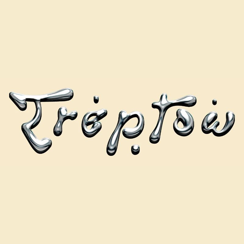 Treptow Liquid Chrome Typography