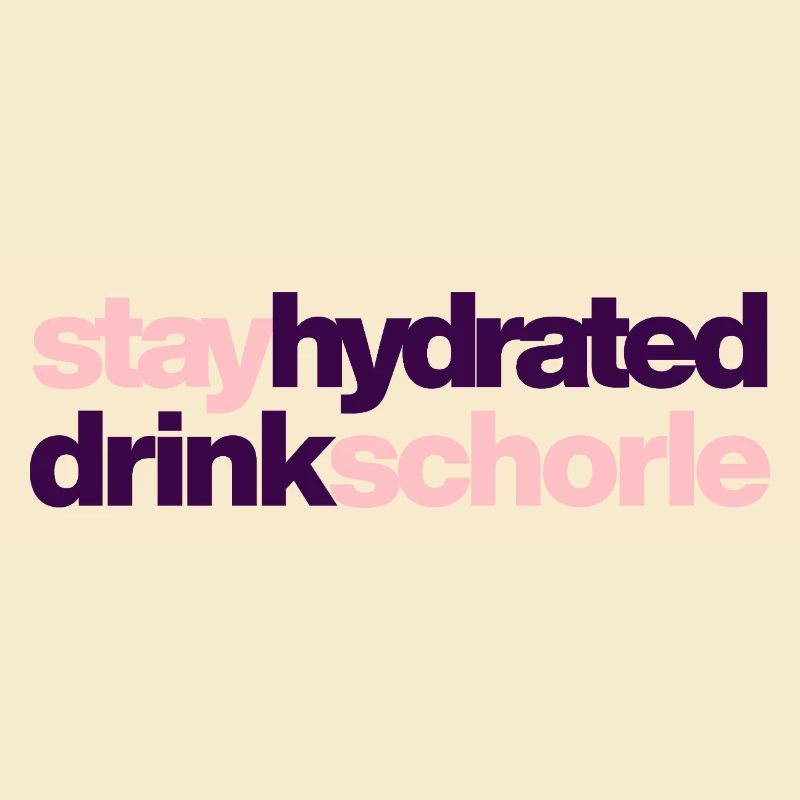Restez hydraté - buvez du spritzer