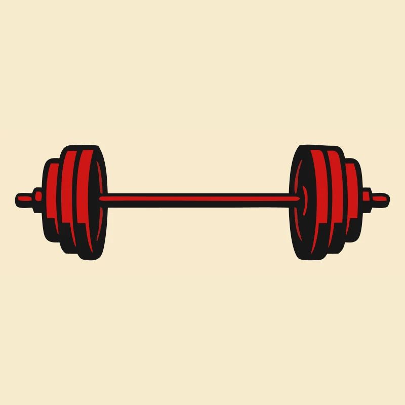 Barbell Weights Vector Icon