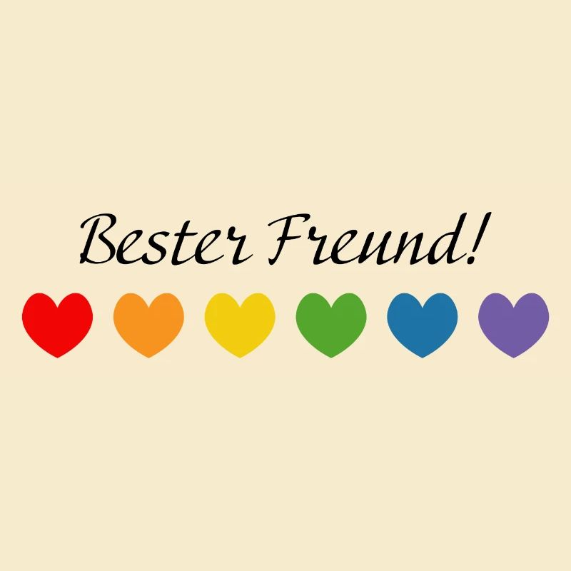 Regenbogenherzchen Bester Freund LGBT lgbtqi queer