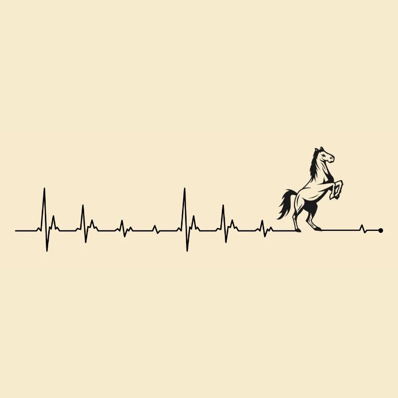 Cheval battant de cœur