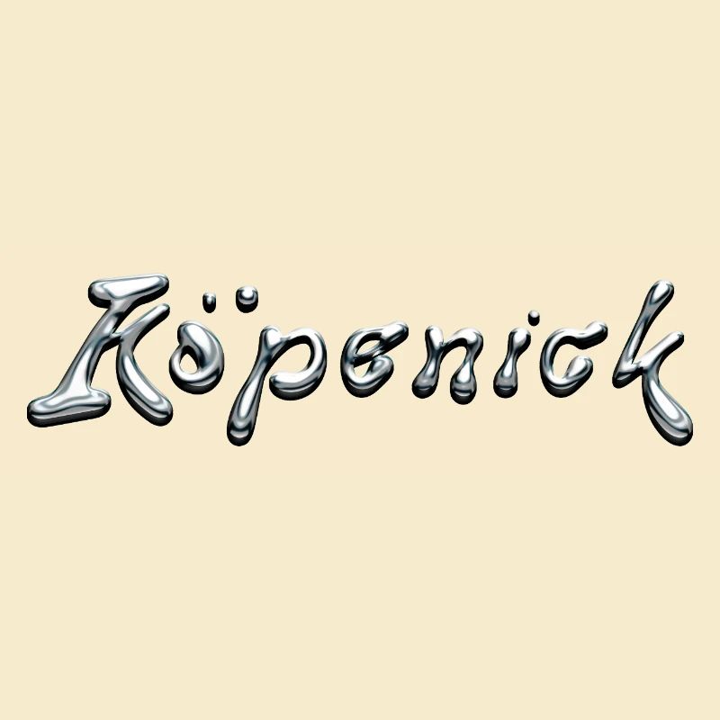 Typographie Köpenick Liquid Chrome