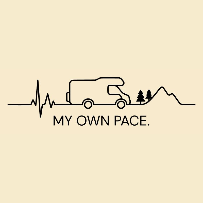 À MON PROPRE RYTHME.  (ECG - couleur personnalisable)