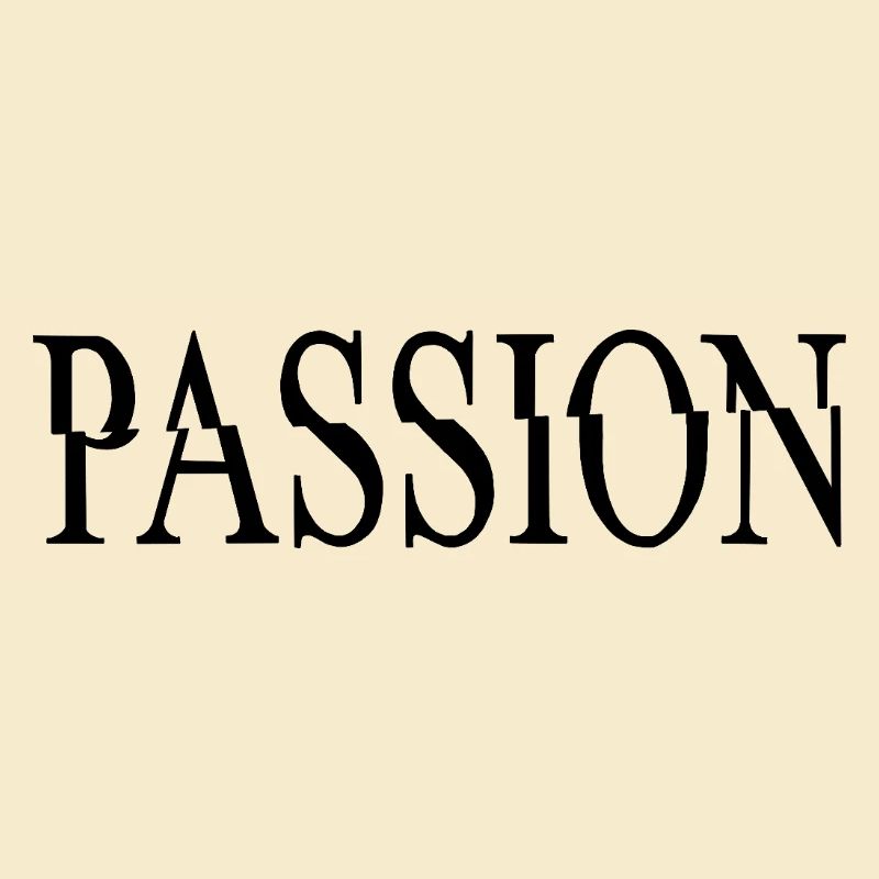 PASSION – Minimalistisches Statement Design