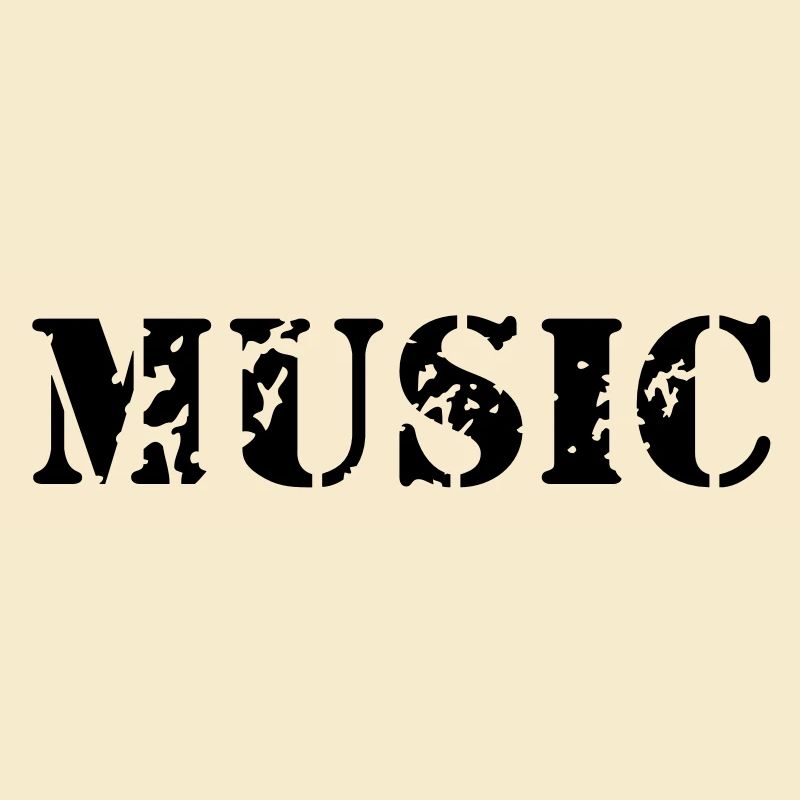 La musique comme la conception d'impression de