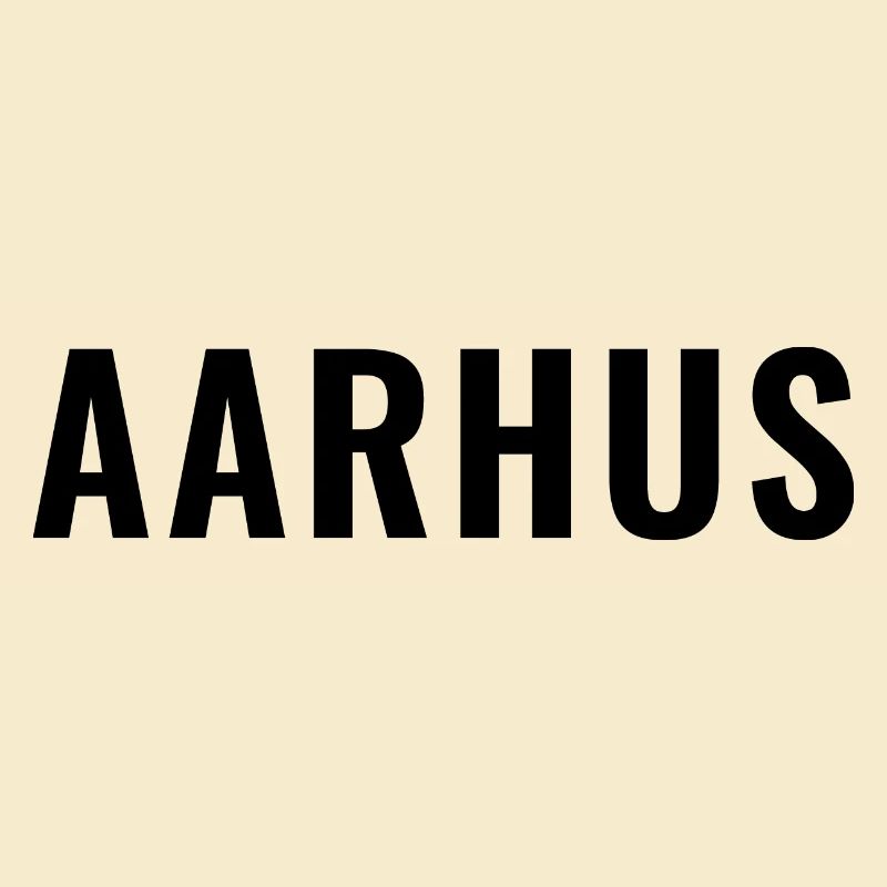 Aarhus Danemark Typographie minimale